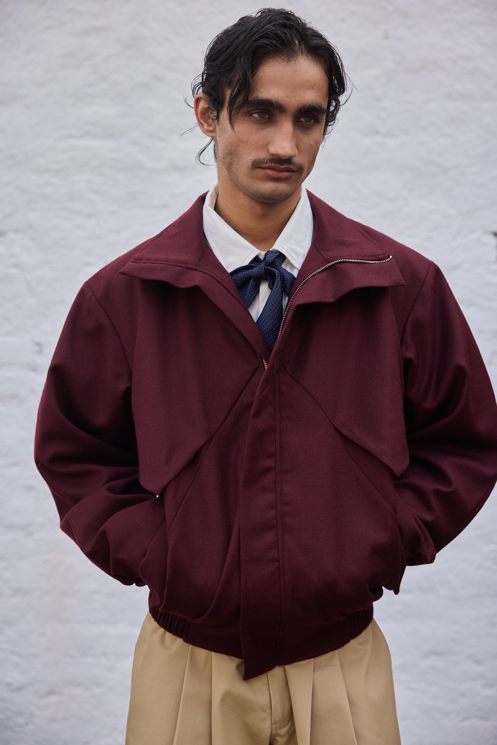 Blood ox wool jacket