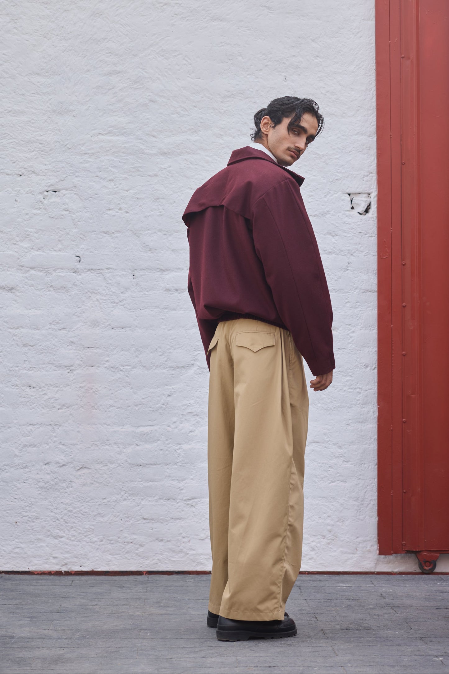 Blood ox wool jacket