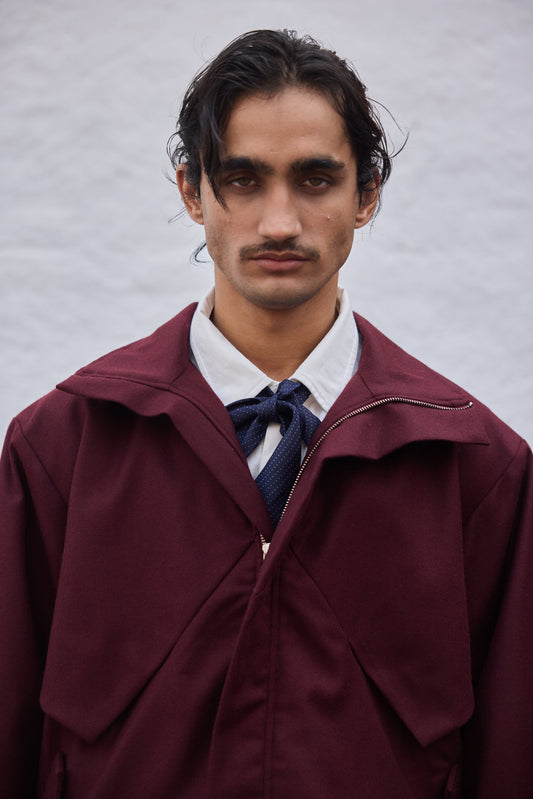 Blood ox wool jacket