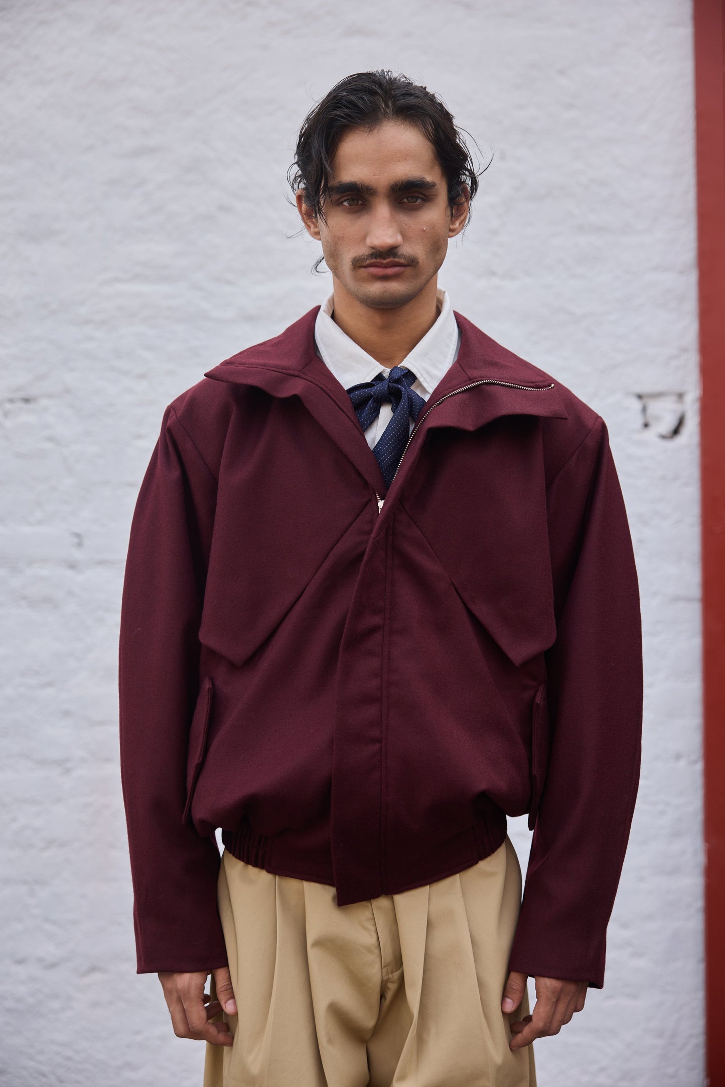 Blood ox wool jacket