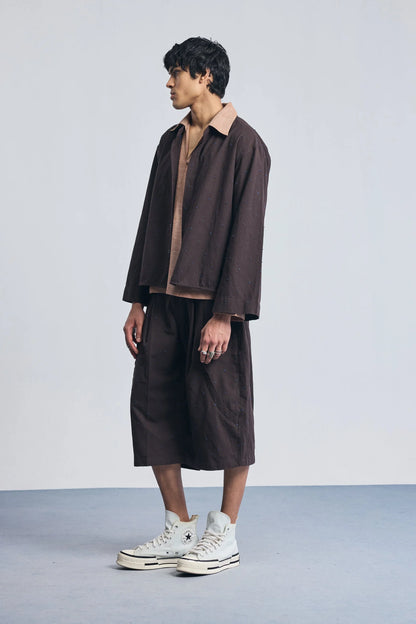Knots Shirt – Brown Noise