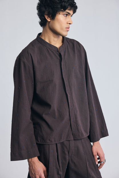 Knots Shirt – Brown Noise