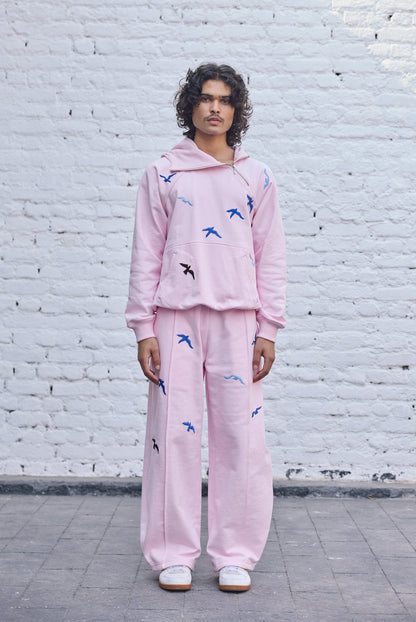 Baby-pink Fly Hoodie