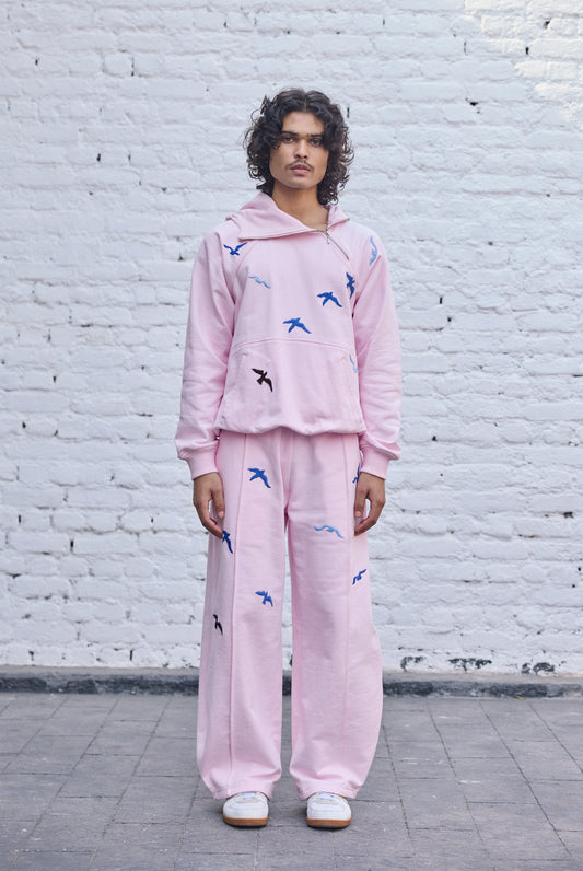Baby-pink Fly Hoodie