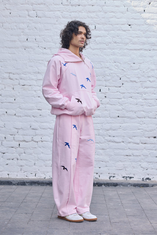 Baby-pink Fly Hoodie