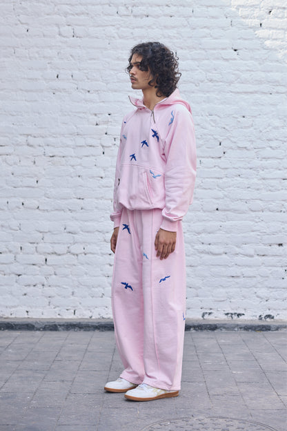 Baby-pink Fly Hoodie