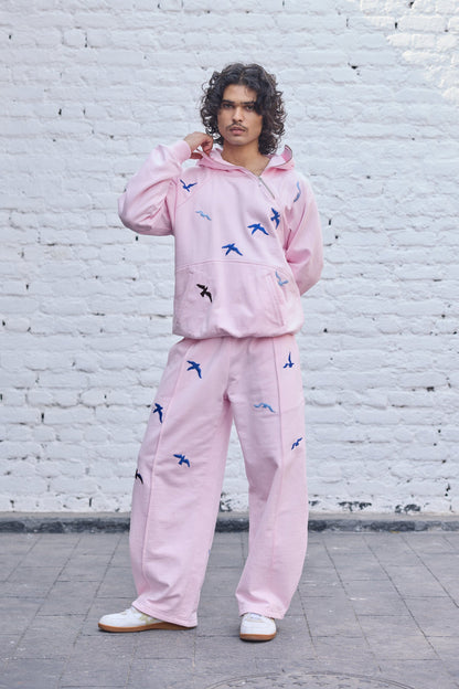 Baby-pink Fly Hoodie