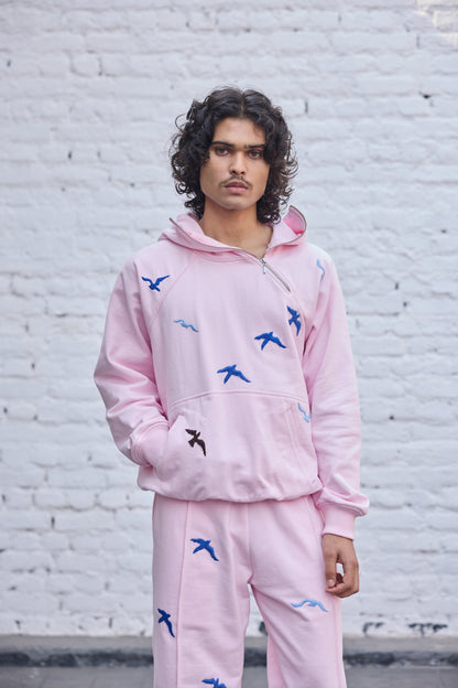 Baby-pink Fly Hoodie